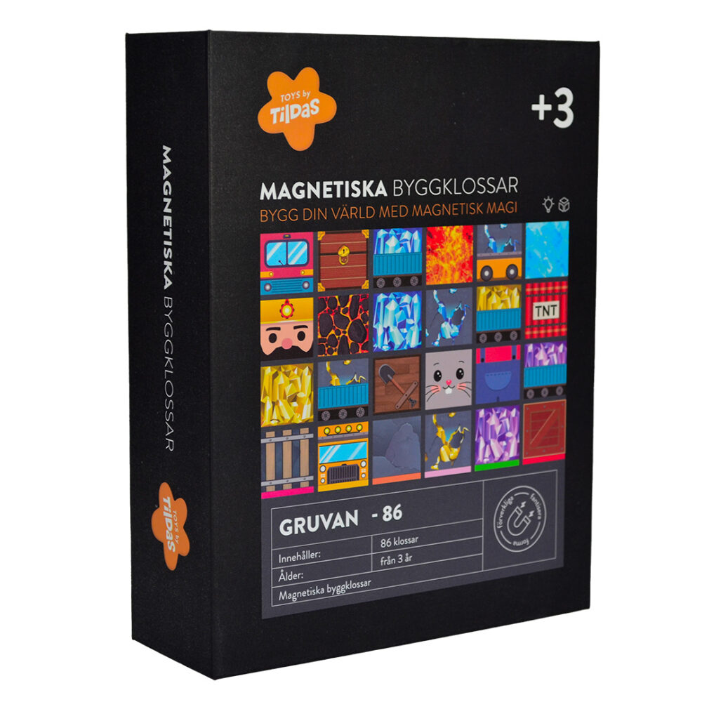 Magnetiska byggklossar Gruvan NYHET