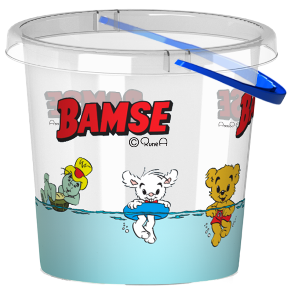 Bamse hink transparent NYHET