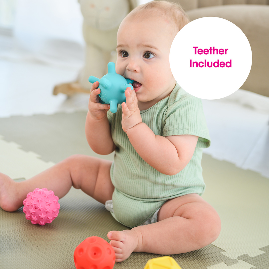 Sensory Mini Balls, 6 pcs-Inflated NYHET - Bild 3